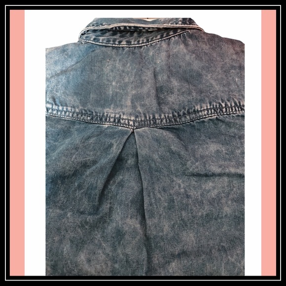 NWT BLANK NYC KIDS DISTRESSED SNAP SHIRT Sz S - Picture 3 of 10